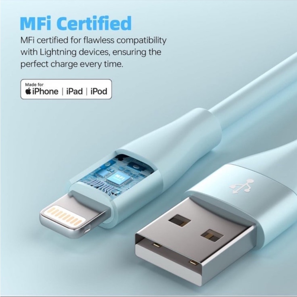 3 Pack of iPhone 10 Ft Charging Cords - Picture 4 of 5